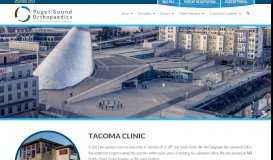 
							         Tacoma Clinic - Puget Sound Orthopaedics								  
							    