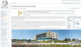 
							         Tacoma Community College - Wikipedia								  
							    
