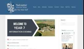 
							         Tadcaster Grammar School – 'A Culture of Excellence'								  
							    