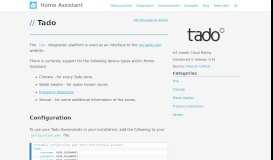 
							         Tado - Home Assistant								  
							    