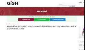 
							         TAF Appeal - Dr. Gish								  
							    