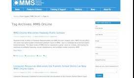 
							         Tag Archives: MMS OnLine | Page 5MMS OnLine Archives ... - CRI-MMS								  
							    