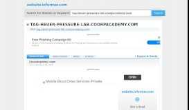 Tag Heuer Pressure Lab Coorpacademy Login Page