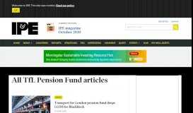 
							         Tag : TfL Pension Fund | IPE								  
							    