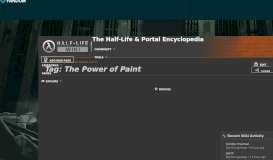 
							         Tag: The Power of Paint | Half-Life Wiki | FANDOM powered by Wikia								  
							    