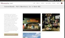 
							         Tailored Brands – Men's Wearhouse, Jos. A. Bank, K&G – Menemsha								  
							    