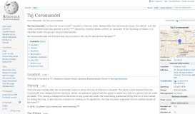 
							         Taj Coromandel - Wikipedia								  
							    