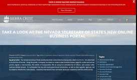 
							         Take a Look at the Nevada Secretary of State's New Online Business ...								  
							    