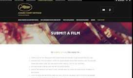 
							         Take Part Submit a film - Cannes Court Métrage								  
							    