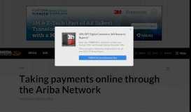 
							         Taking payments online through the Ariba Network								  
							    