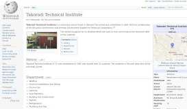 
							         Takoradi Technical Institute - Wikipedia								  
							    