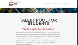 
							         Talent Pool - CMU IEA								  
							    