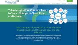 
							         Taleo Prebuilt Connectors - Modulus Data								  
							    