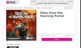 
							         Tales from the Yawning Portal | Roll20 Marketplace: Digital goods for ...								  
							    