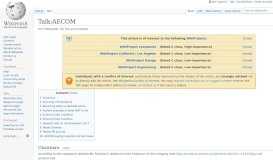 
							         Talk:AECOM - Wikipedia								  
							    
