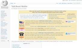 
							         Talk:Boost Mobile - Wikipedia								  
							    