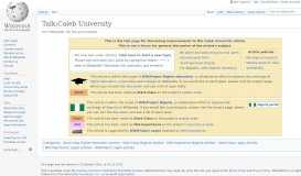 
							         Talk:Caleb University - Wikipedia								  
							    