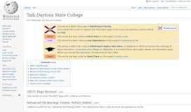 
							         Talk:Daytona State College - Wikipedia								  
							    