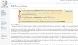 
							         Talk:Fecal vomiting - Wikipedia								  
							    