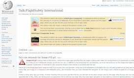 
							         Talk:FlightSafety International - Wikipedia								  
							    