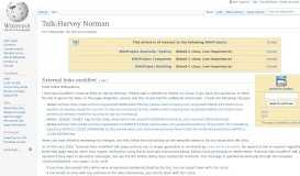 
							         Talk:Harvey Norman - Wikipedia								  
							    