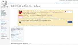 
							         Talk:Hills Road Sixth Form College - Wikipedia								  
							    