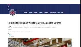 
							         Talking the Arizona Wildcats with AZ Desert Swarm - The ...								  
							    