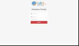 
							         Talkit.ca Partners Portal								  
							    