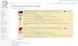 
							         Talk:Kardinia International College - Wikipedia								  
							    
