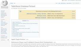 
							         Talk:Knox Grammar School - Wikipedia								  
							    