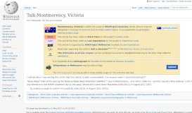 
							         Talk:Montmorency, Victoria - Wikipedia								  
							    