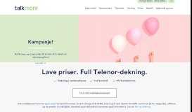 
							         Talkmore: Mobilabonnement med Telenor-dekning								  
							    