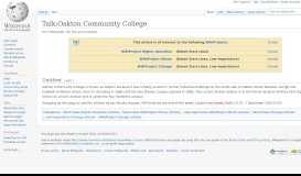 
							         Talk:Oakton Community College - Wikipedia								  
							    