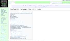 
							         Talk:Portal 2 (Windows, Mac OS X, Linux) - The Cutting Room Floor								  
							    