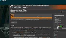 
							         Talk:Portal ARG | Half-Life Wiki | FANDOM powered by Wikia								  
							    