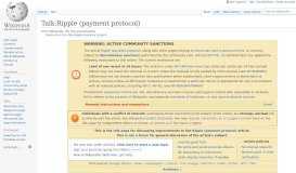 
							         Talk:Ripple (payment protocol) - Wikipedia								  
							    