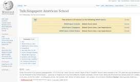 
							         Talk:Singapore American School - Wikipedia								  
							    