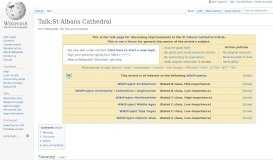 
							         Talk:St Albans Cathedral - Wikipedia								  
							    