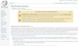 
							         Talk:Surbana Jurong - Wikipedia								  
							    