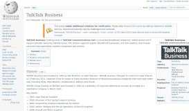 
							         TalkTalk Business - Wikipedia								  
							    