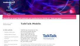 
							         TalkTalk Mobile deals and offers - broadbandchoices								  
							    