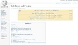 
							         Talk:Timon and Pumbaa - Wikipedia								  
							    