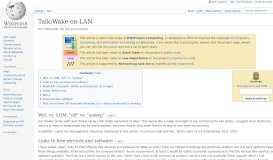 
							         Talk:Wake-on-LAN - Wikipedia								  
							    