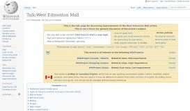 
							         Talk:West Edmonton Mall - Wikipedia								  
							    