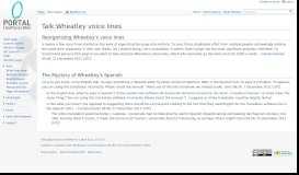 
							         Talk:Wheatley voice lines - Portal Wiki								  
							    