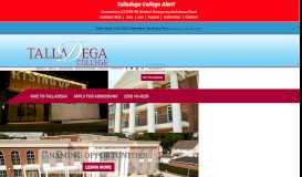
							         Talladega College | Founded in 1867								  
							    