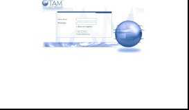 
							         TAM Web Portal -- Login								  
							    