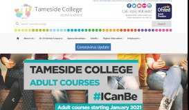 
							         Tameside College Courses for School Leavers, Adults and Employers ...								  
							    