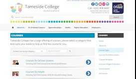 
							         Tameside College Courses								  
							    