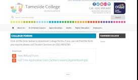 
							         Tameside College Forms								  
							    